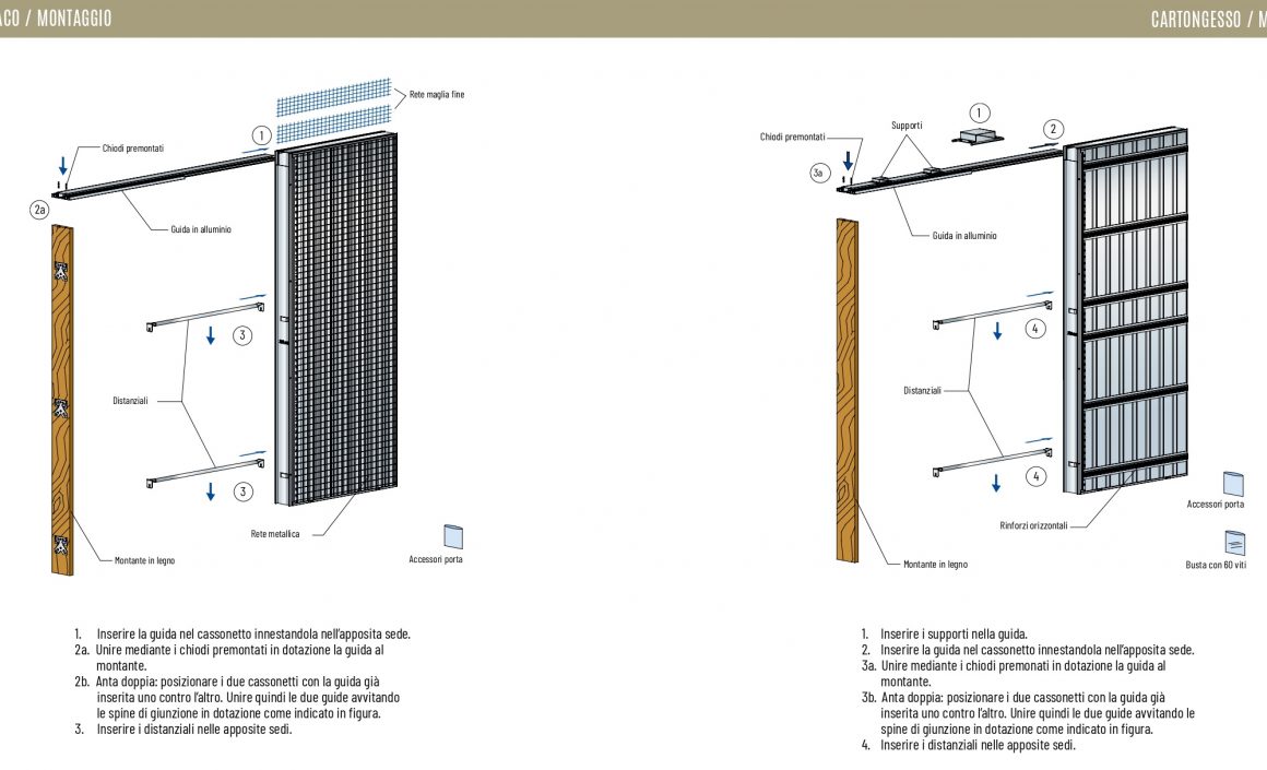 Sliding Counterframe from Plaster/Plasterboard